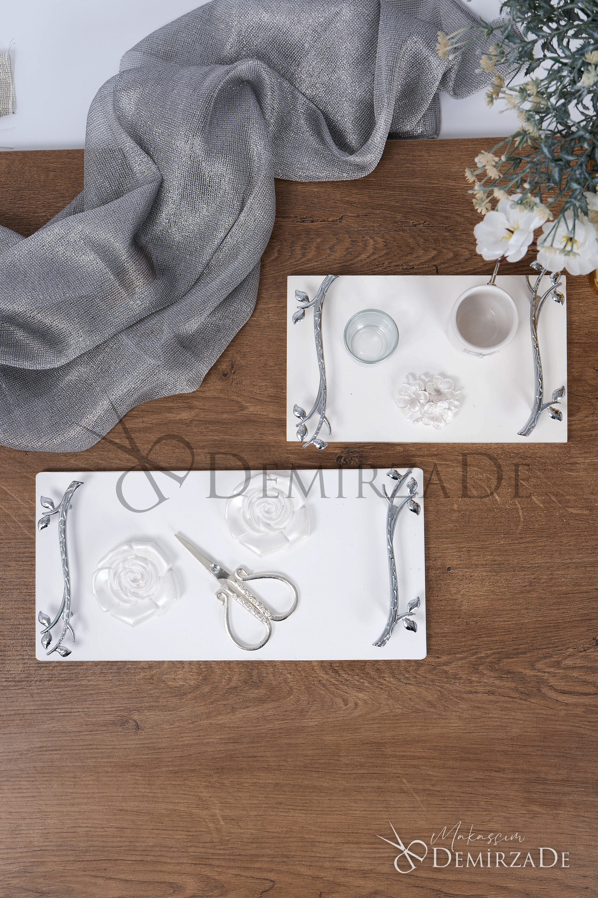 Beton Söz Nişan Tepsisi - Görsel 9